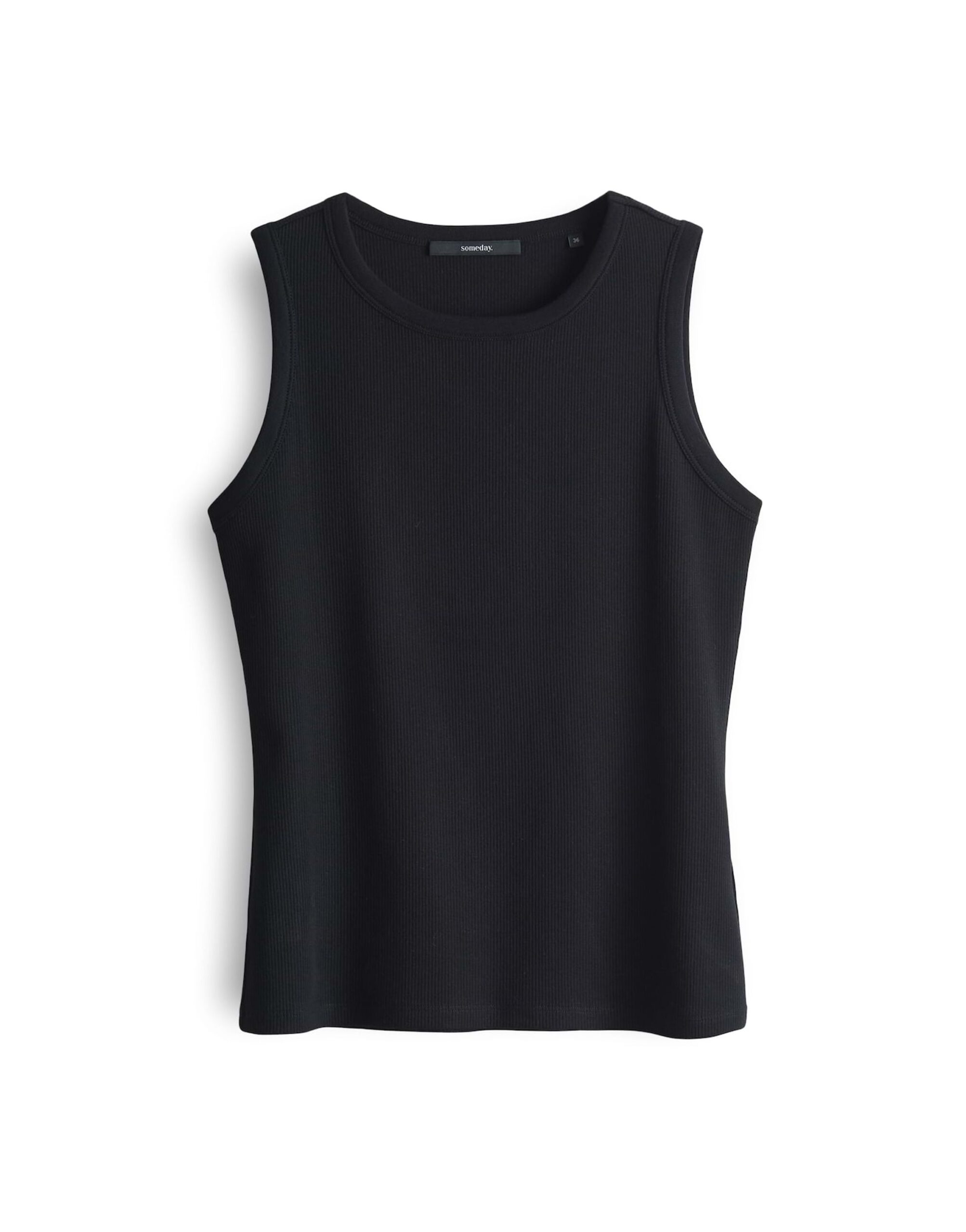 someday. Shirt aus Jersey mit Rippstruktur