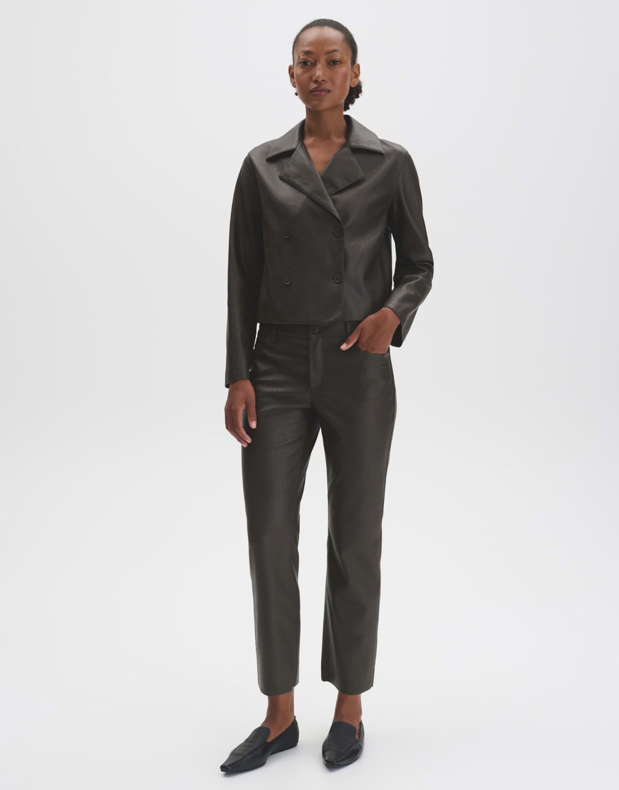 someday. Carile Texture City Pants in Lederoptik – Bild 6