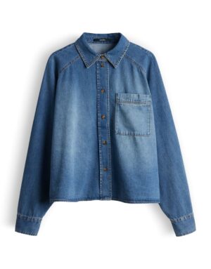 someday. Weite Denim-Bluse mit Boxyschnitt