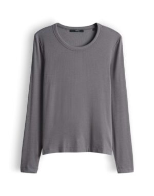 someday. Langarmshirt mit Rippstruktur