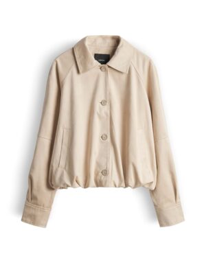 someday. Verkürzte Jacke in Veloursoptik