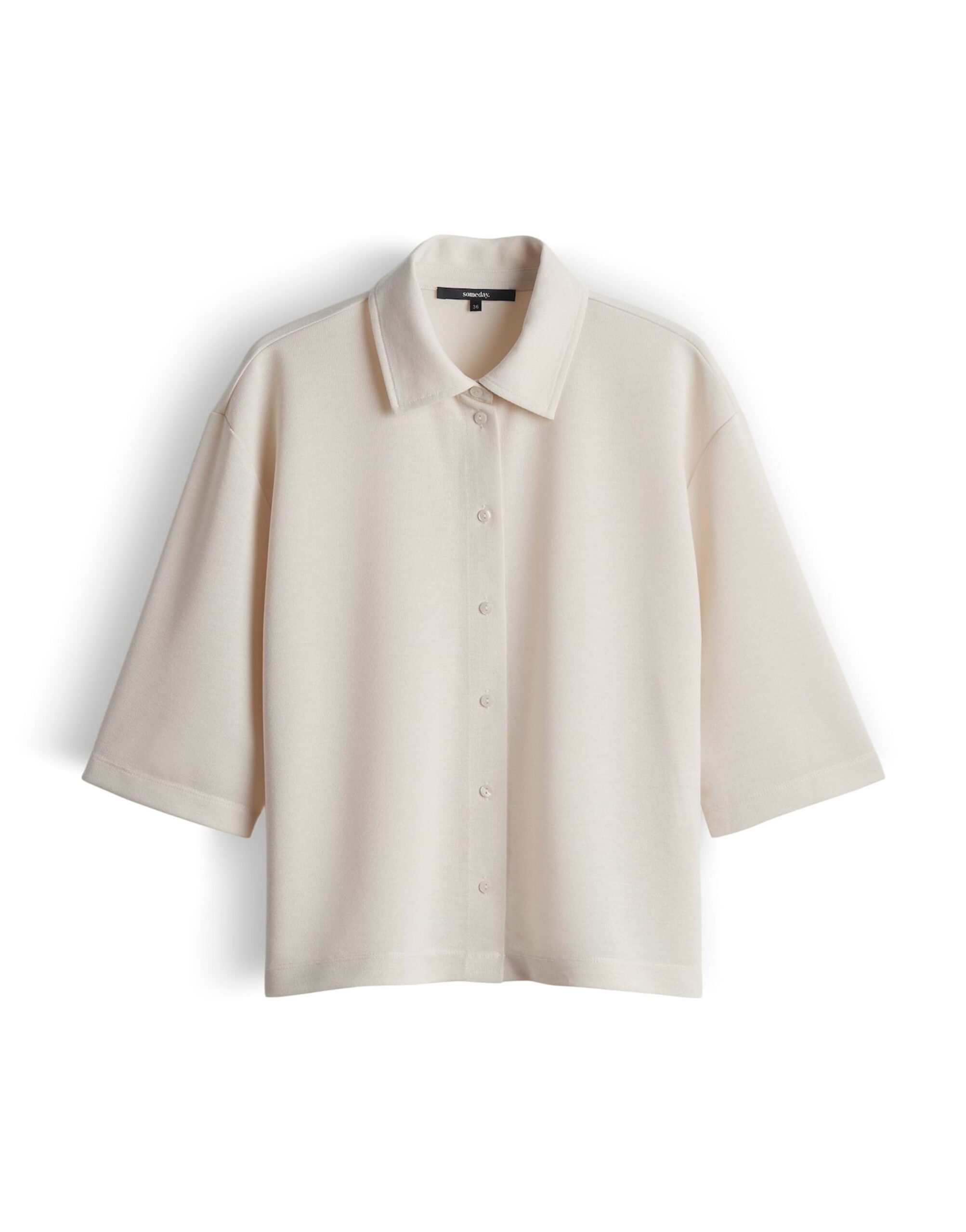 someday. Weit geschnittenes Shirt mit Strickoptik