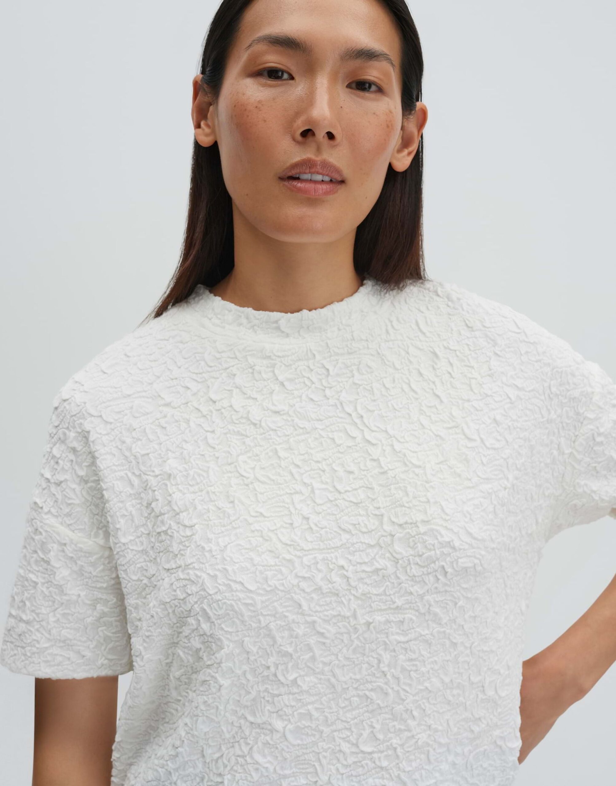 someday. Lockeres Jersey-Shirt mit 3-dimensionaler Struktur – Bild 4