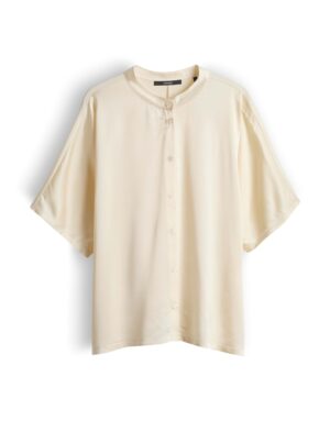 someday. Weites Shirt mit Stehkragen