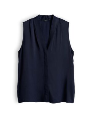 someday. Ärmellose Bluse mit V-Ausschnitt und Knopfleiste