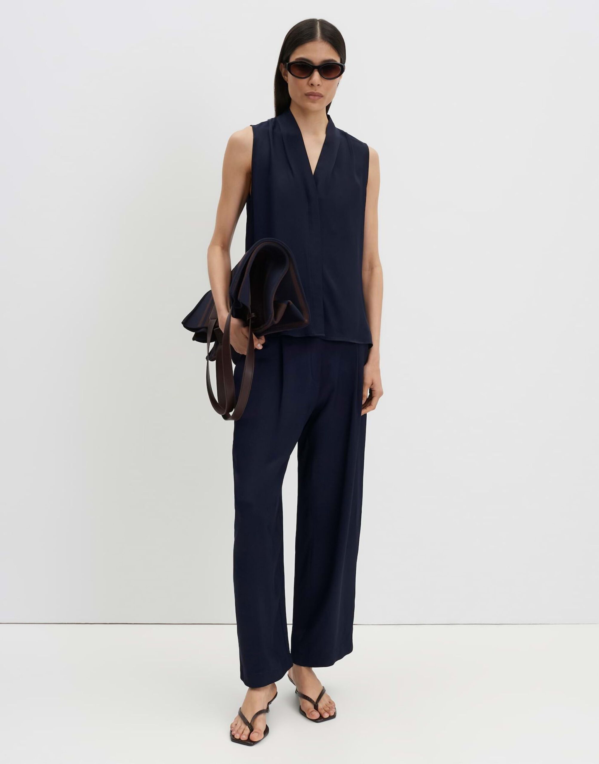 someday. Ärmellose Bluse mit V-Ausschnitt und Knopfleiste – Bild 6