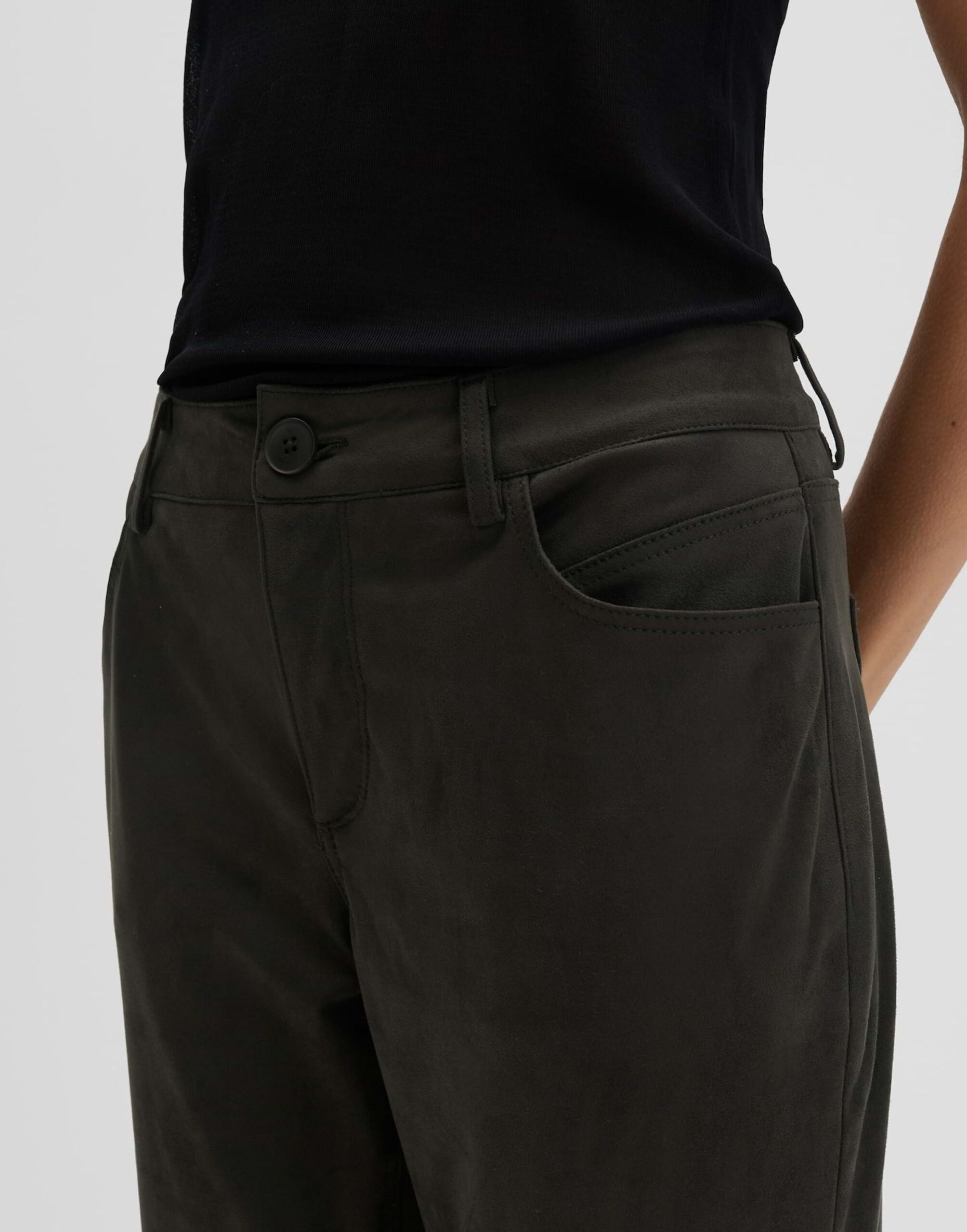 someday. Carile velours Hose mit geradem Beinverlauf – Bild 4