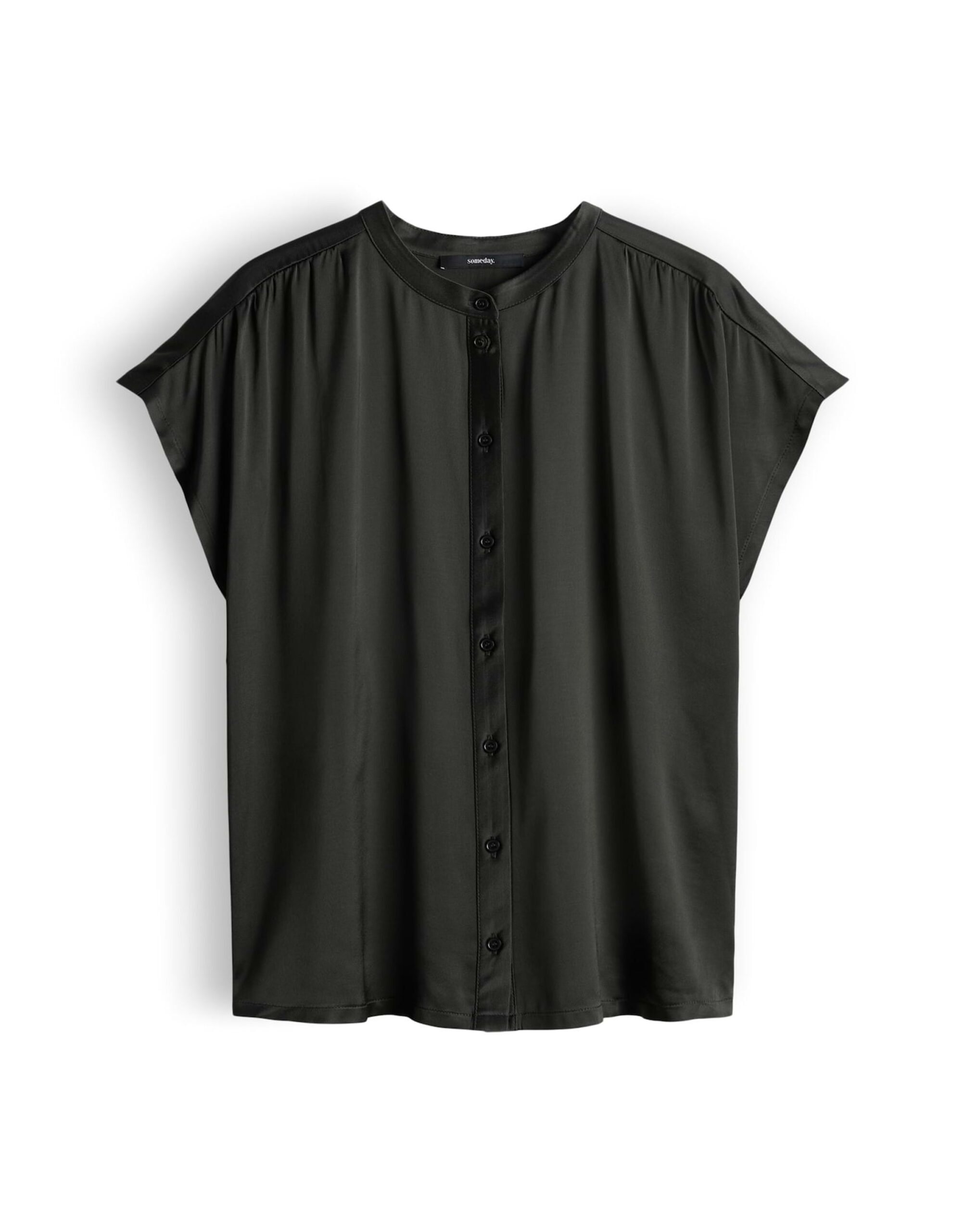 someday. Koralie Detail Shirt mit Satinoptik und Jersey-Rücken