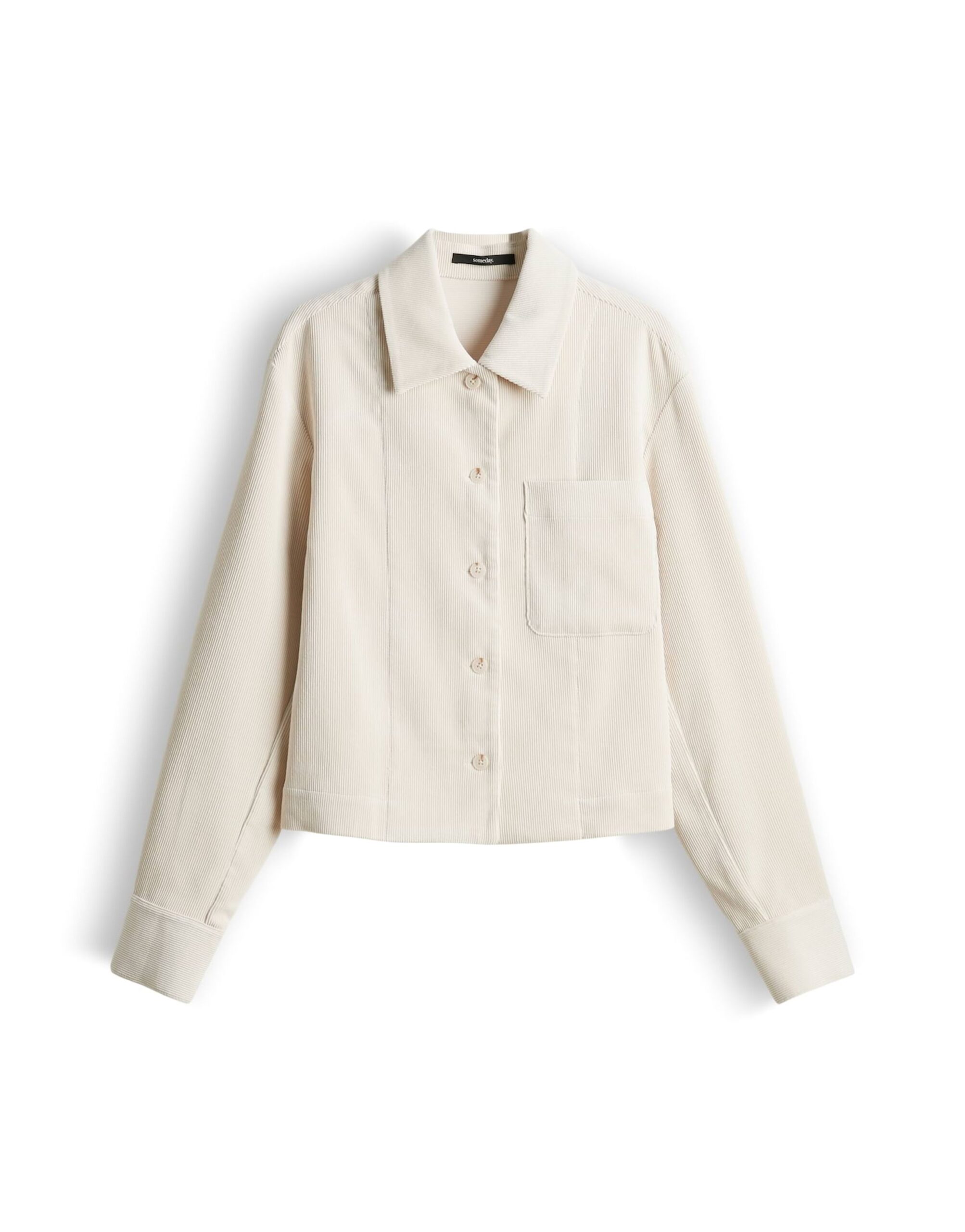 someday. Cordbluse mit verkürzter Länge und Knopfleiste