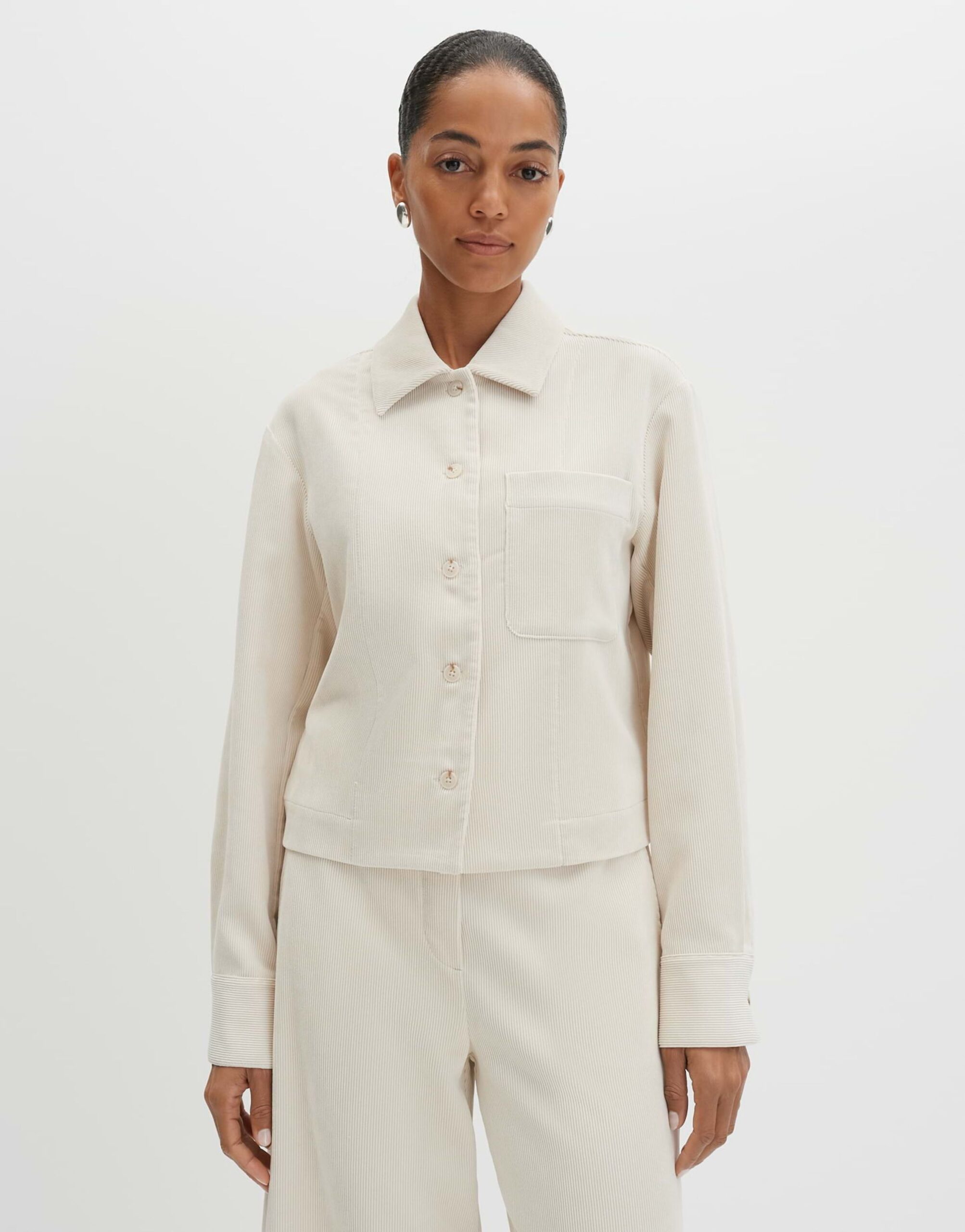 someday. Cordbluse mit verkürzter Länge und Knopfleiste – Bild 2