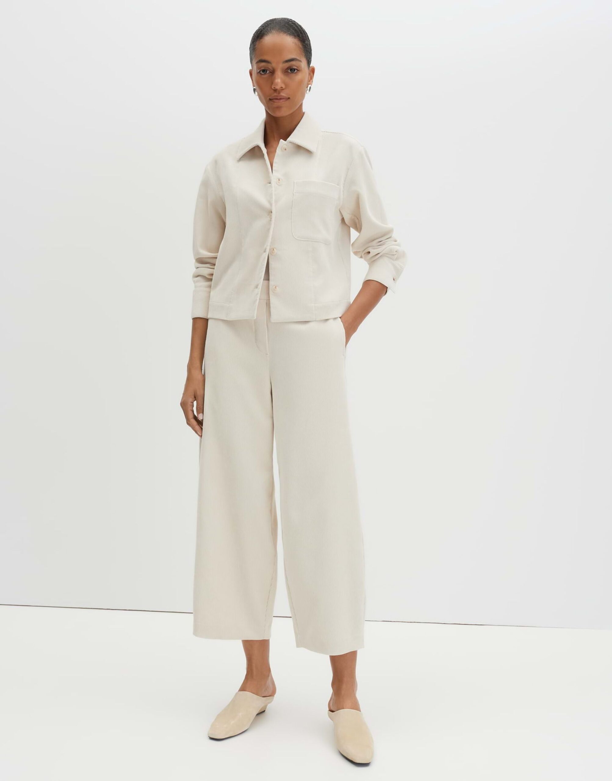 someday. Cordbluse mit verkürzter Länge und Knopfleiste – Bild 6
