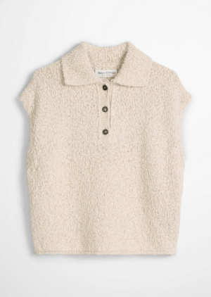 Marc O'Polo Casual Ärmelloser Polo-Pullover Loose