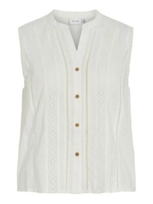 VILA VIBECCA S/L SHORT LACE TOP