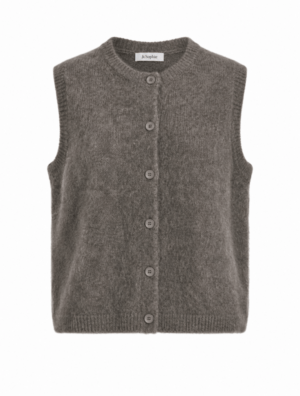 JcSophie Pepper Cardigan Mohair-Strickweste mit Knopfleiste
