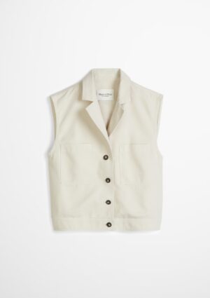 Marc O'Polo Casual Ärmellose Weste mit Reverskragen