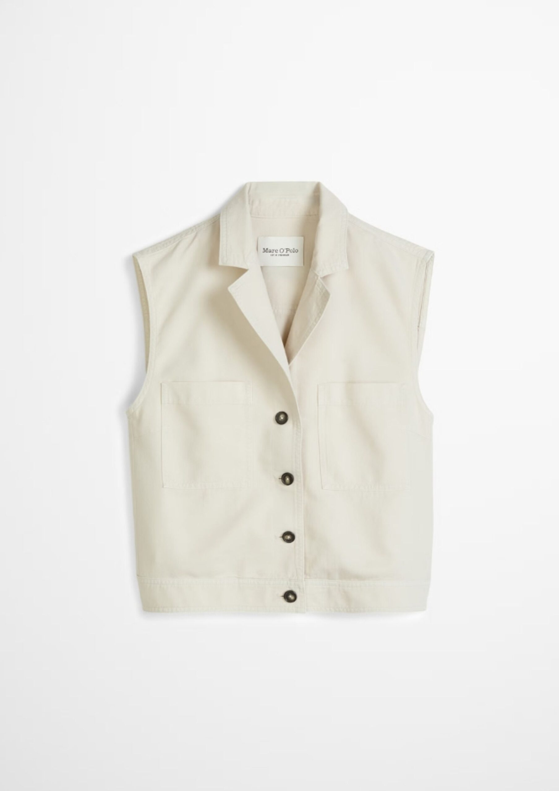Marc O'Polo Casual Ärmellose Weste mit Reverskragen