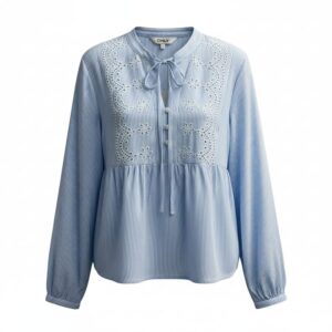 ONLY Damenbluse ONLLENNYO LS EMBROID V-NECK TOP NOO