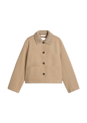 Marc O'Polo Casual Outdoorjacke aus gebondetem Curly-Cord
