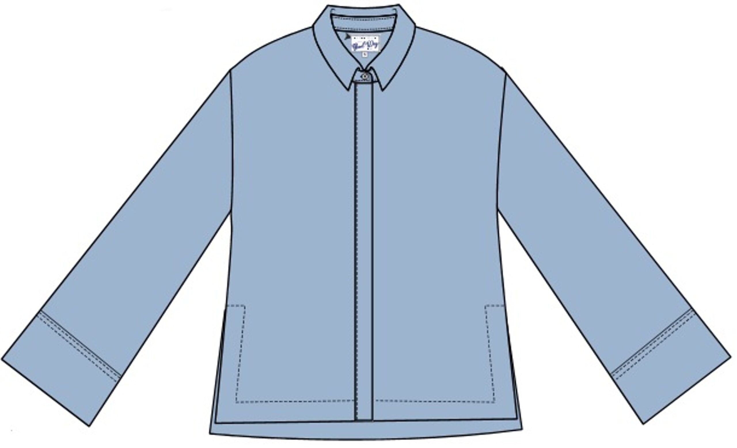 The Shirt Project BLUSE GOOD MOOD Langarmbluse