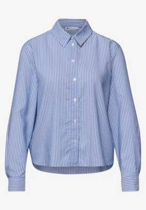 Street One QR Seersucker gestreiftes Hemd