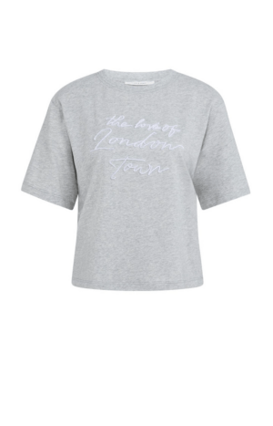 YAYA T-Shirt mit weitem Flockdruck