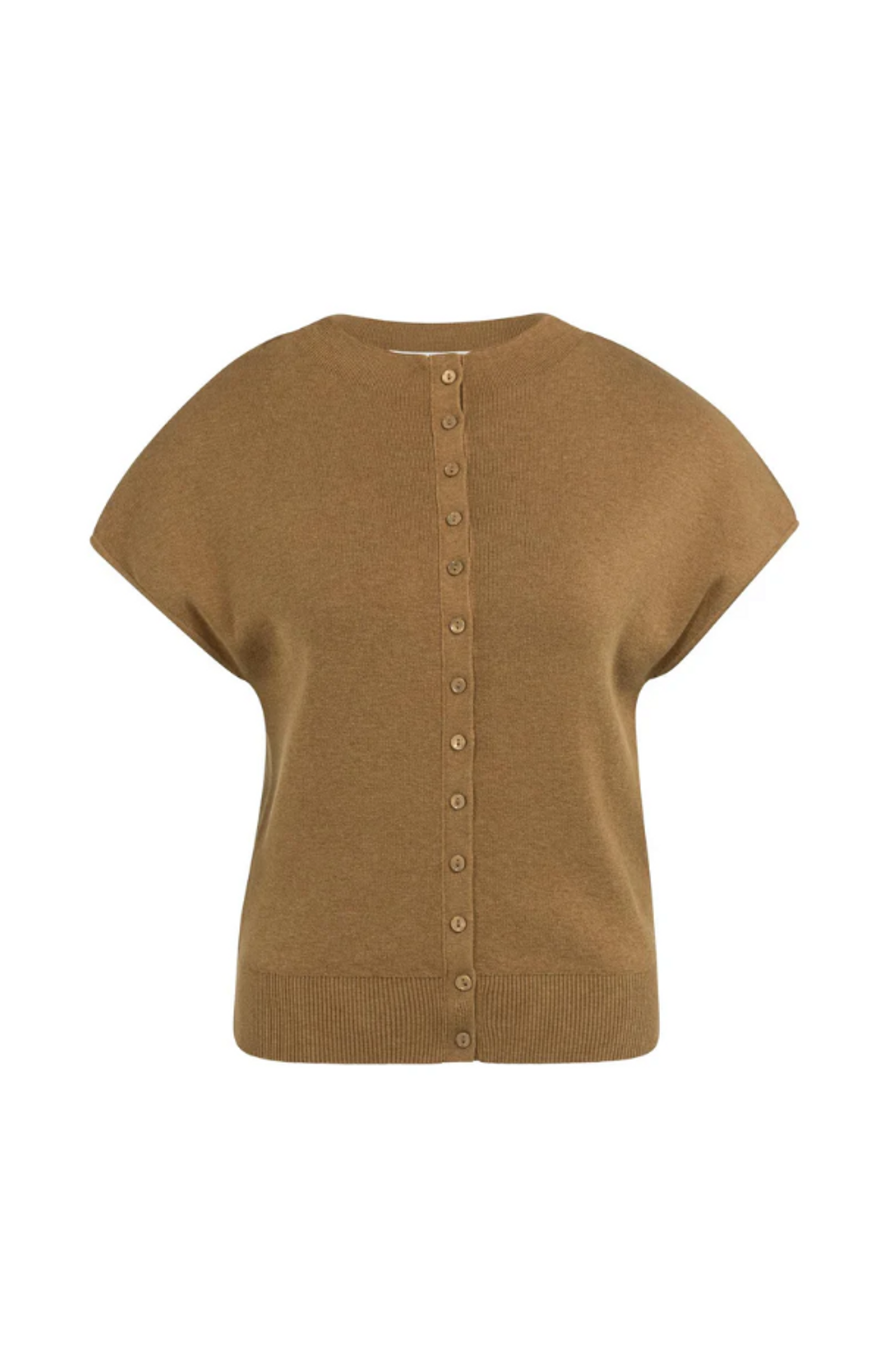 YAYA Ärmellose Strickjacke mit Knop