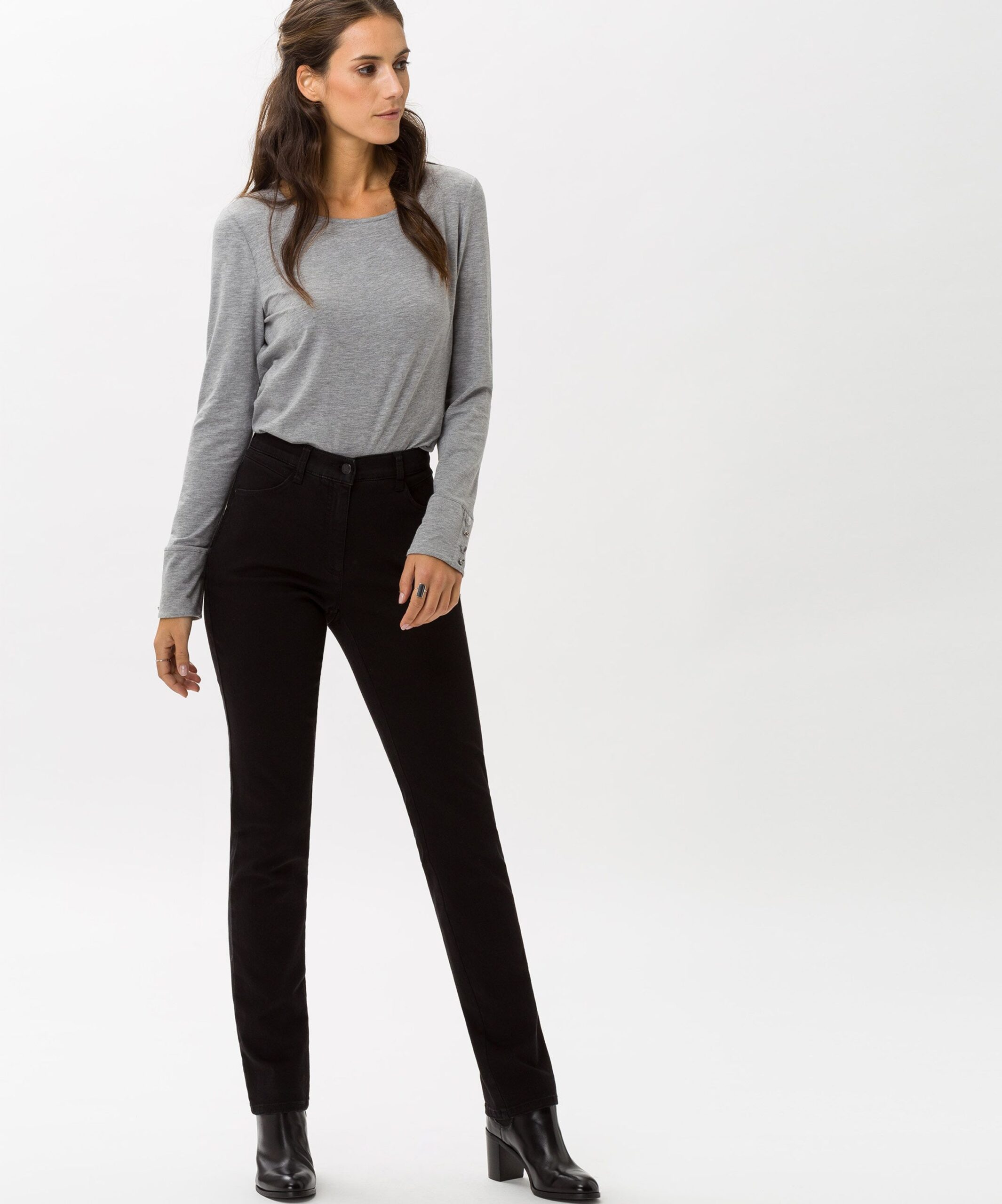 BRAX Schmale Five-Pocket-Jeans mit Swarovski-Elementen – Bild 2