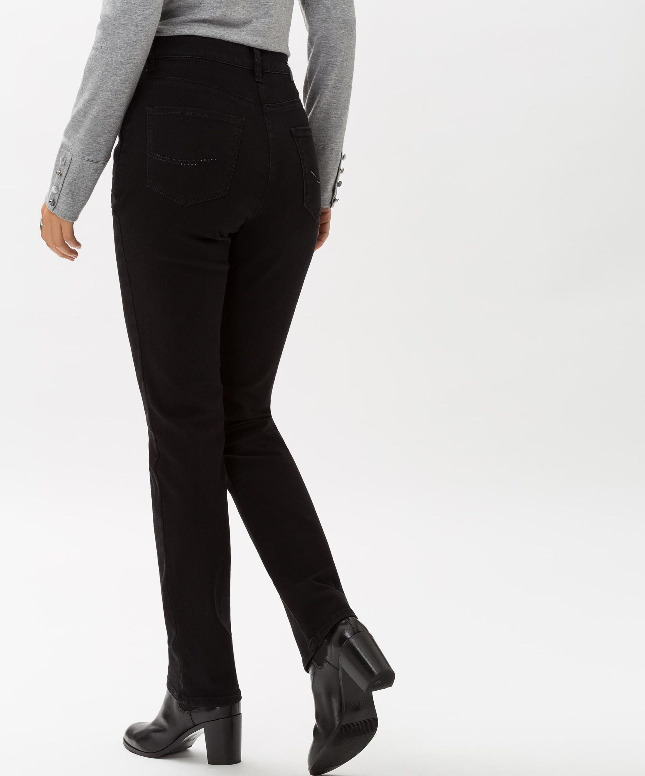 BRAX Schmale Five-Pocket-Jeans mit Swarovski-Elementen – Bild 6