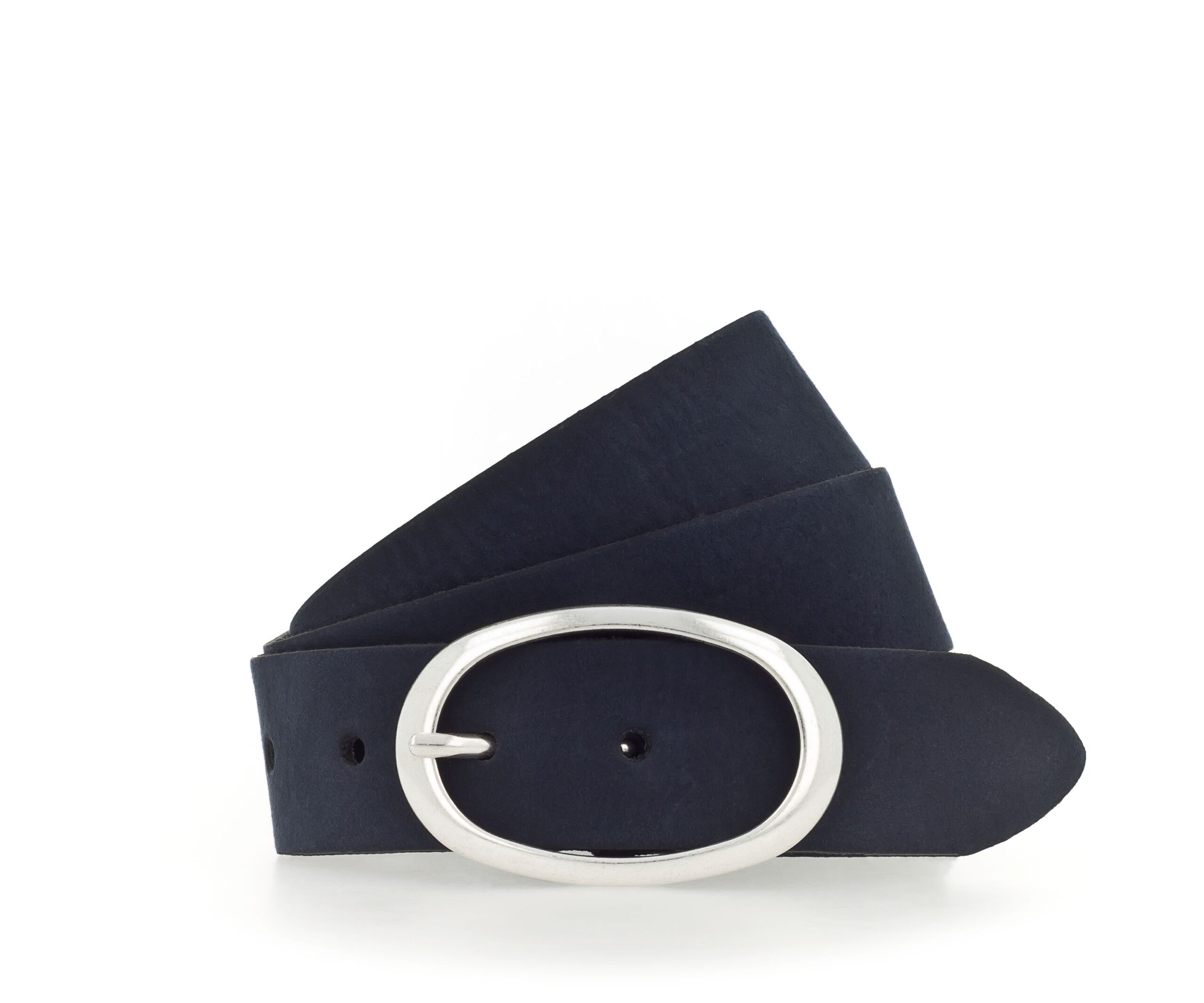 Vanzetti 35 mm breiter Echtleder-Gürtel mit ovaler Doppelschließe