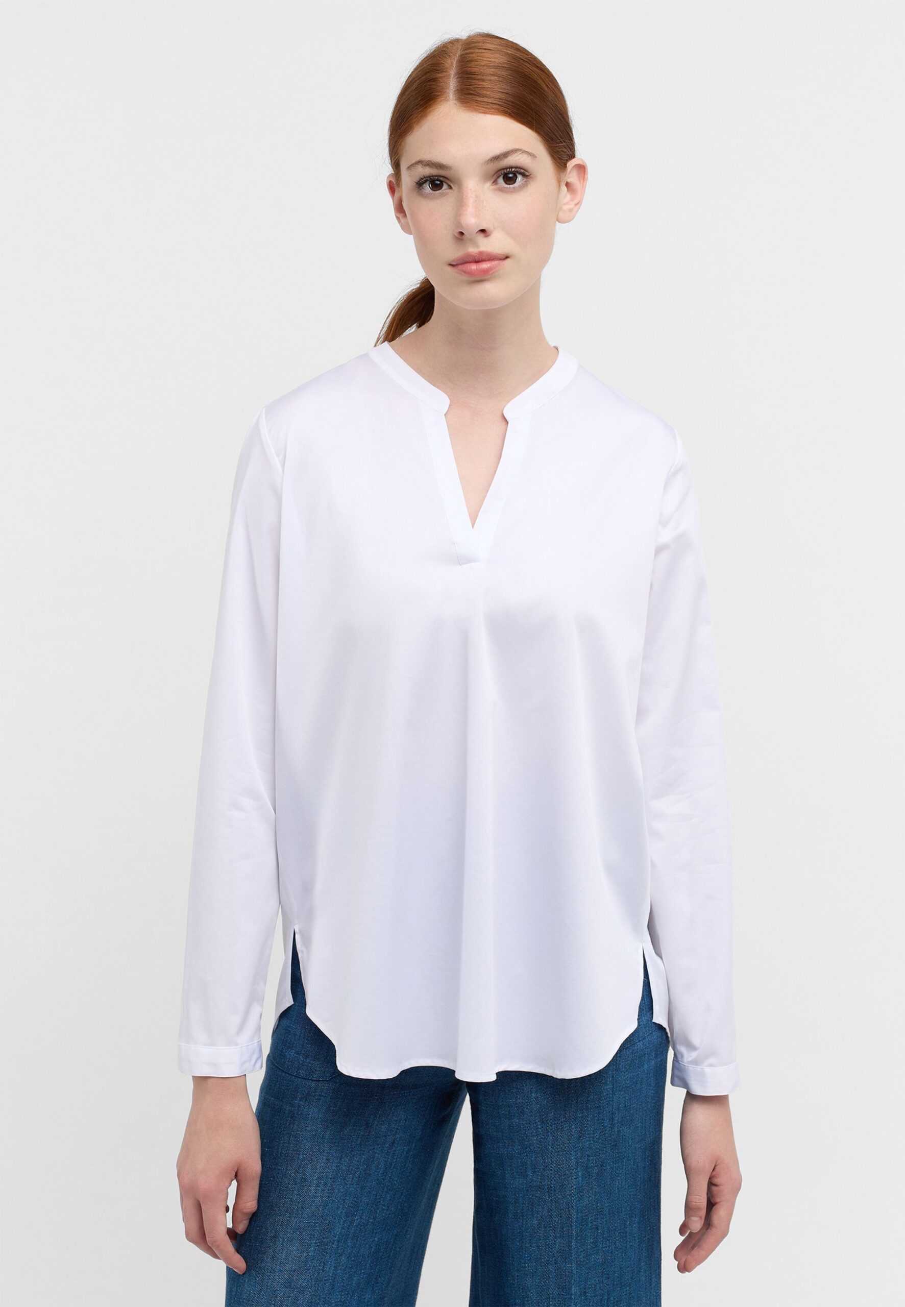 ETERNA Satingewebe Bluse Langarm – Bild 2