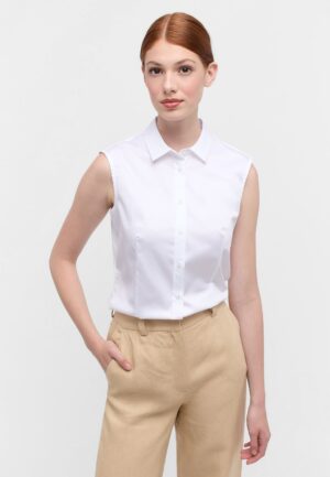 ETERNA Satin Shirt Bluse ohne Arm