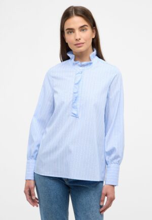 ETERNA Rüschenbluse aus Popeline