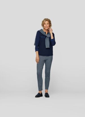 Rabe Bluse in Dunkelblau