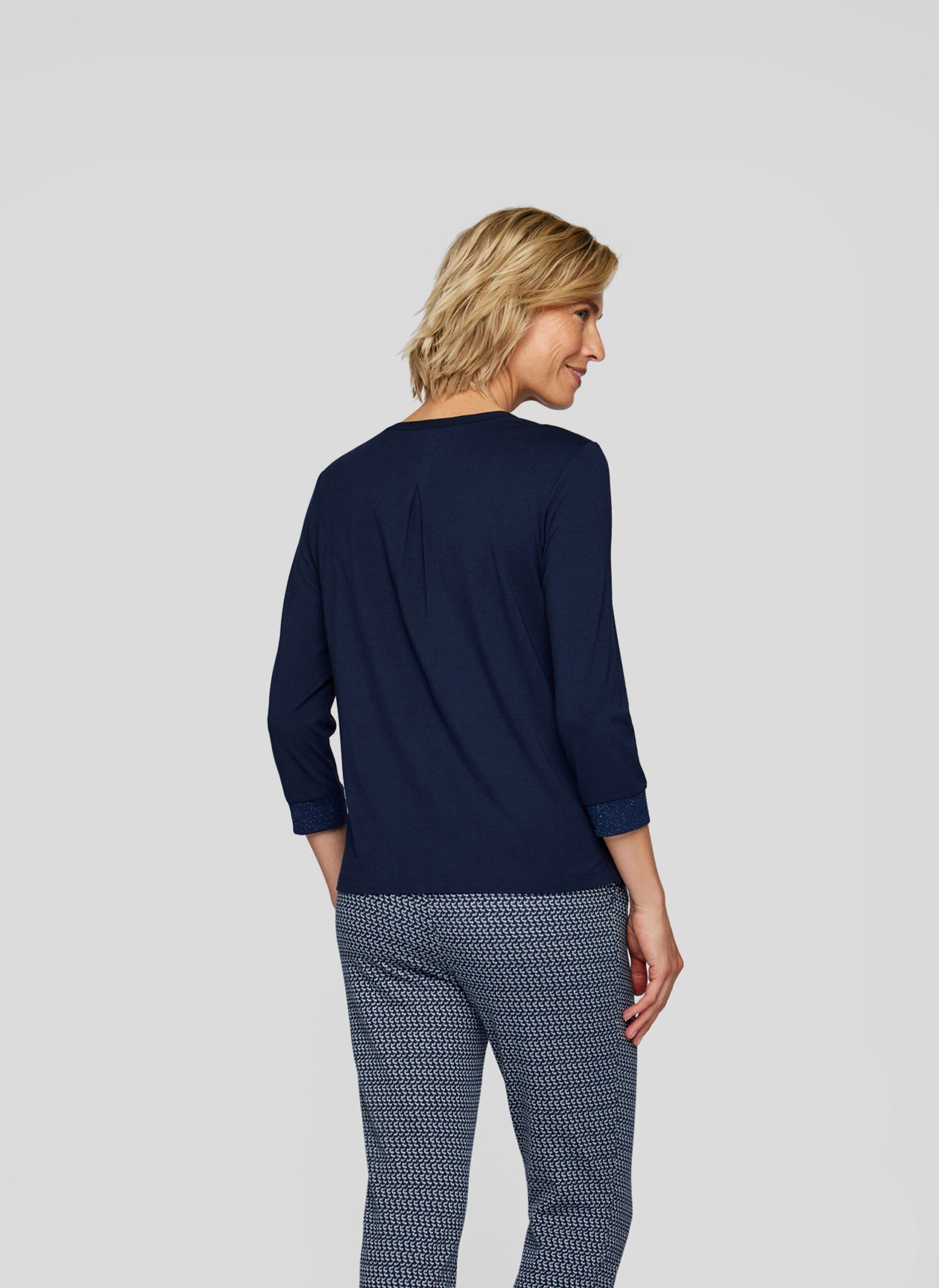 Rabe Bluse in Dunkelblau – Bild 5