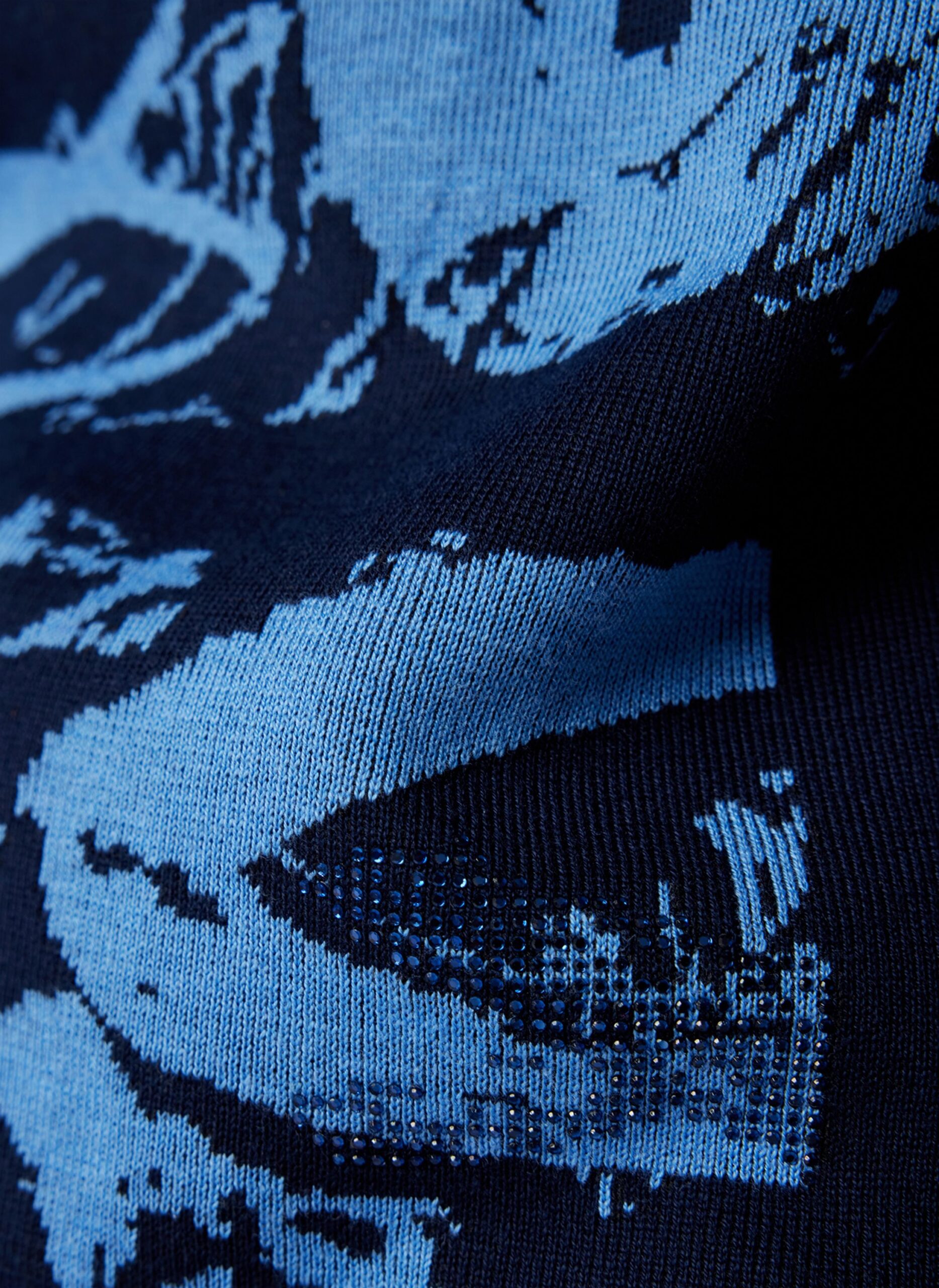 Rabe Floraler Strickpullover mit Stehkragen – Bild 6