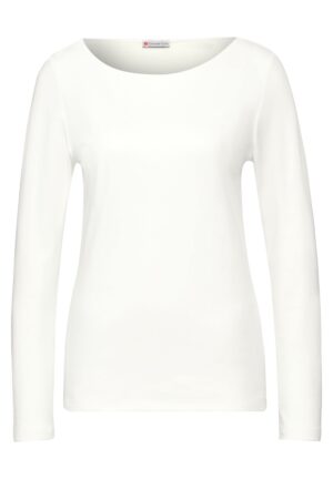 Street One Langarmshirt mit U-Boot-Ausschnitt