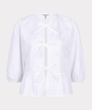 Blouse peplum poplin