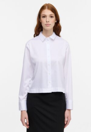 ETERNA Satin Shirt Bluse Langarm