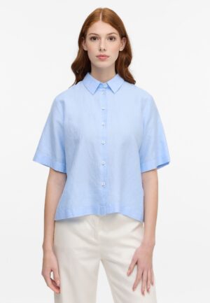 Linen Shirt Bluse Leinen Kurzarm
