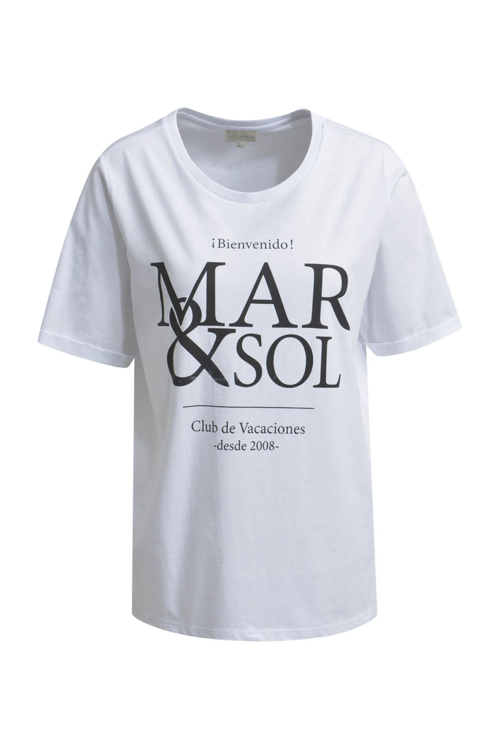 milano italy T-Shirt mit umgeschlagenen Ärmeln