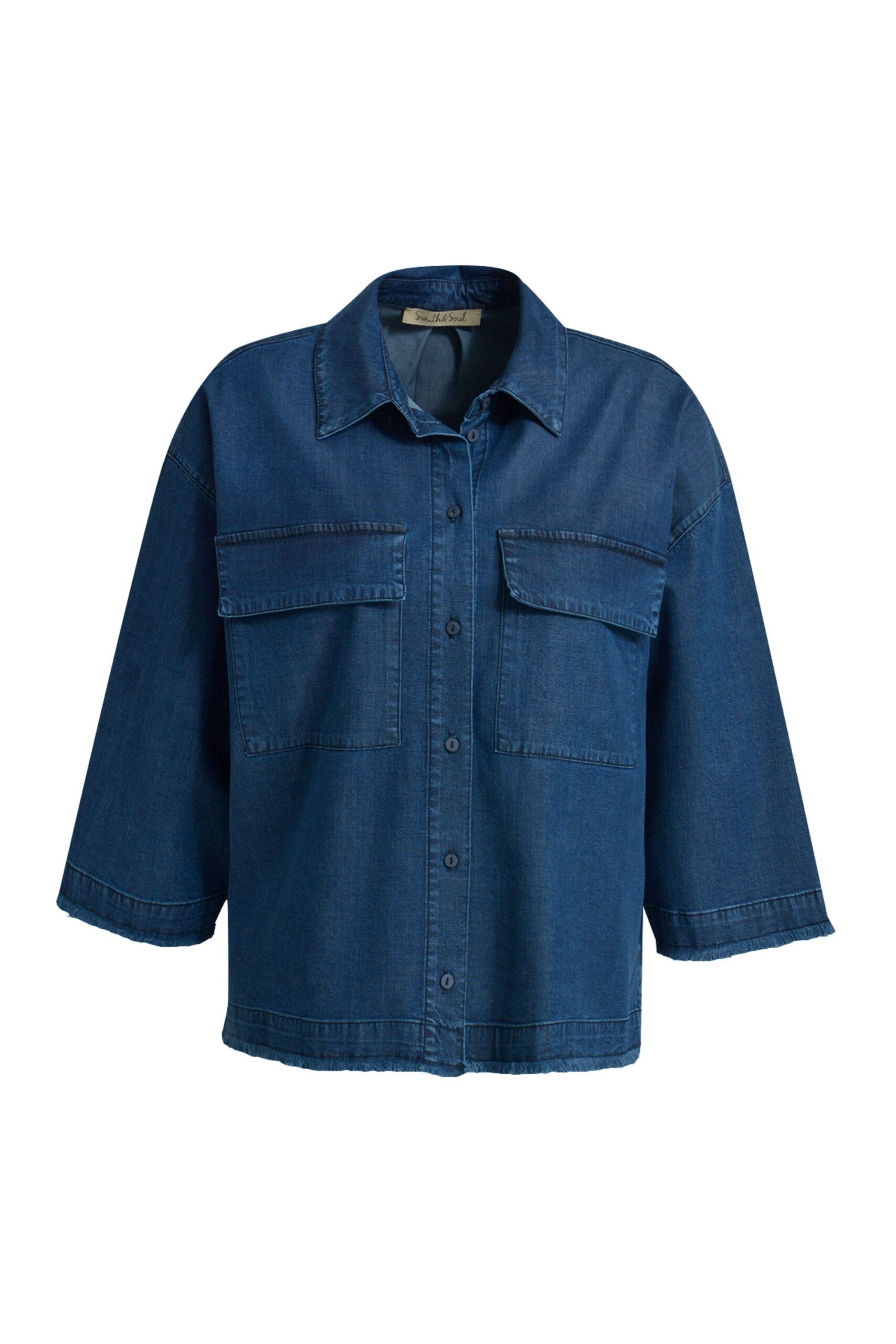 Smith&Soul Bluse im Denim-Stil
