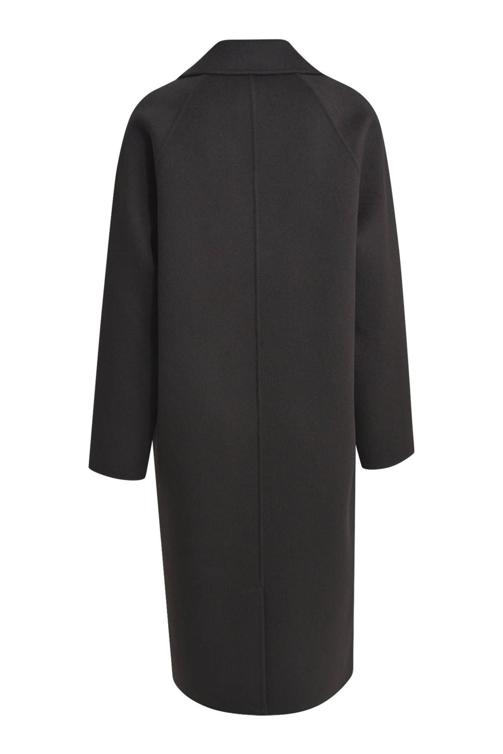 milano italy Wollmantel mit Doppelreiher und Reverskragen – Bild 2