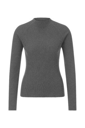 Rich & Royal Rib Mock-neck Strickpullover