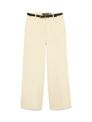 VERO MODA HW SEERSUCKER WIDE PANT