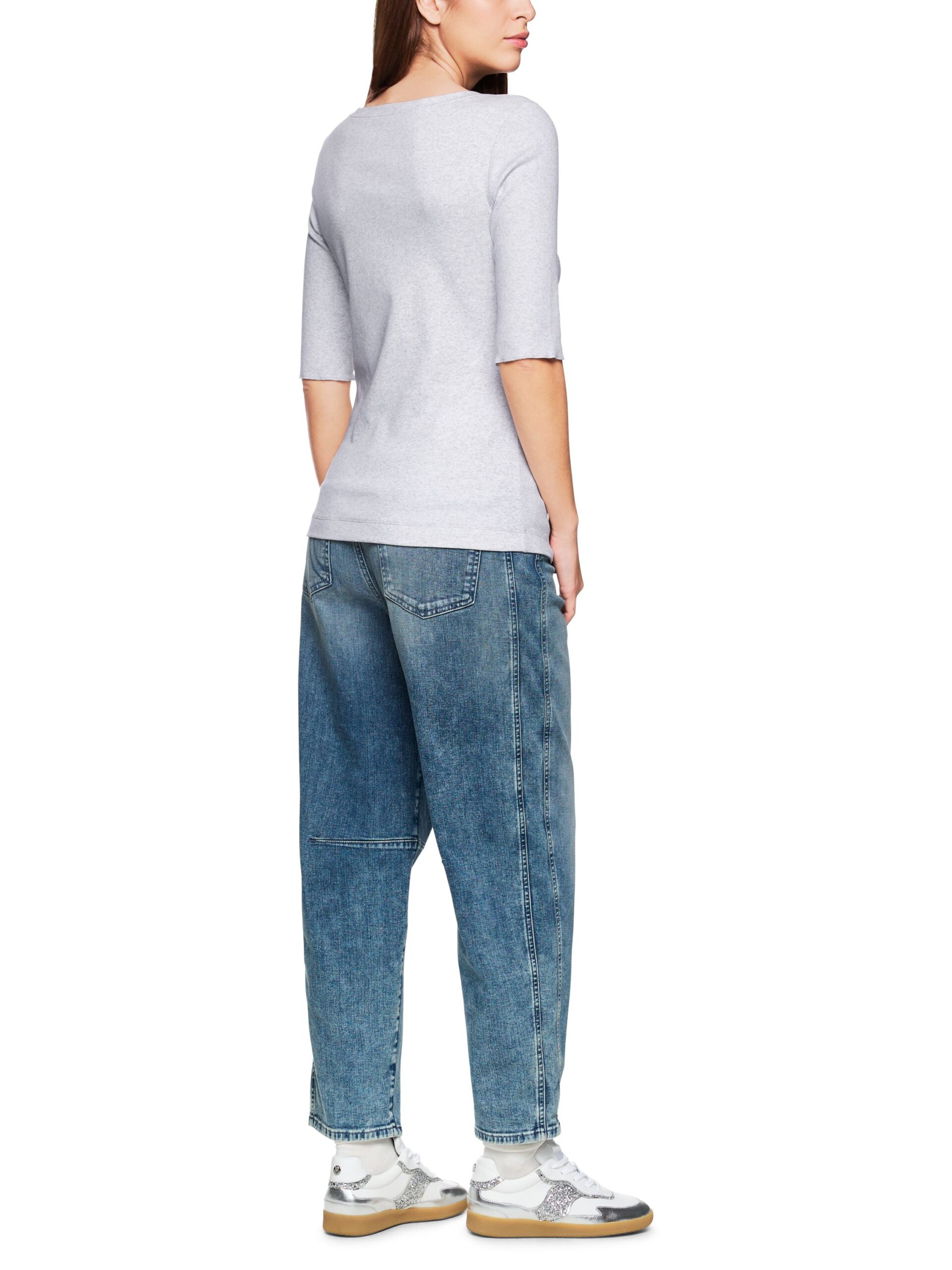 Marc Cain Sports Basic-Shirt aus Baumwollstretch – Bild 6