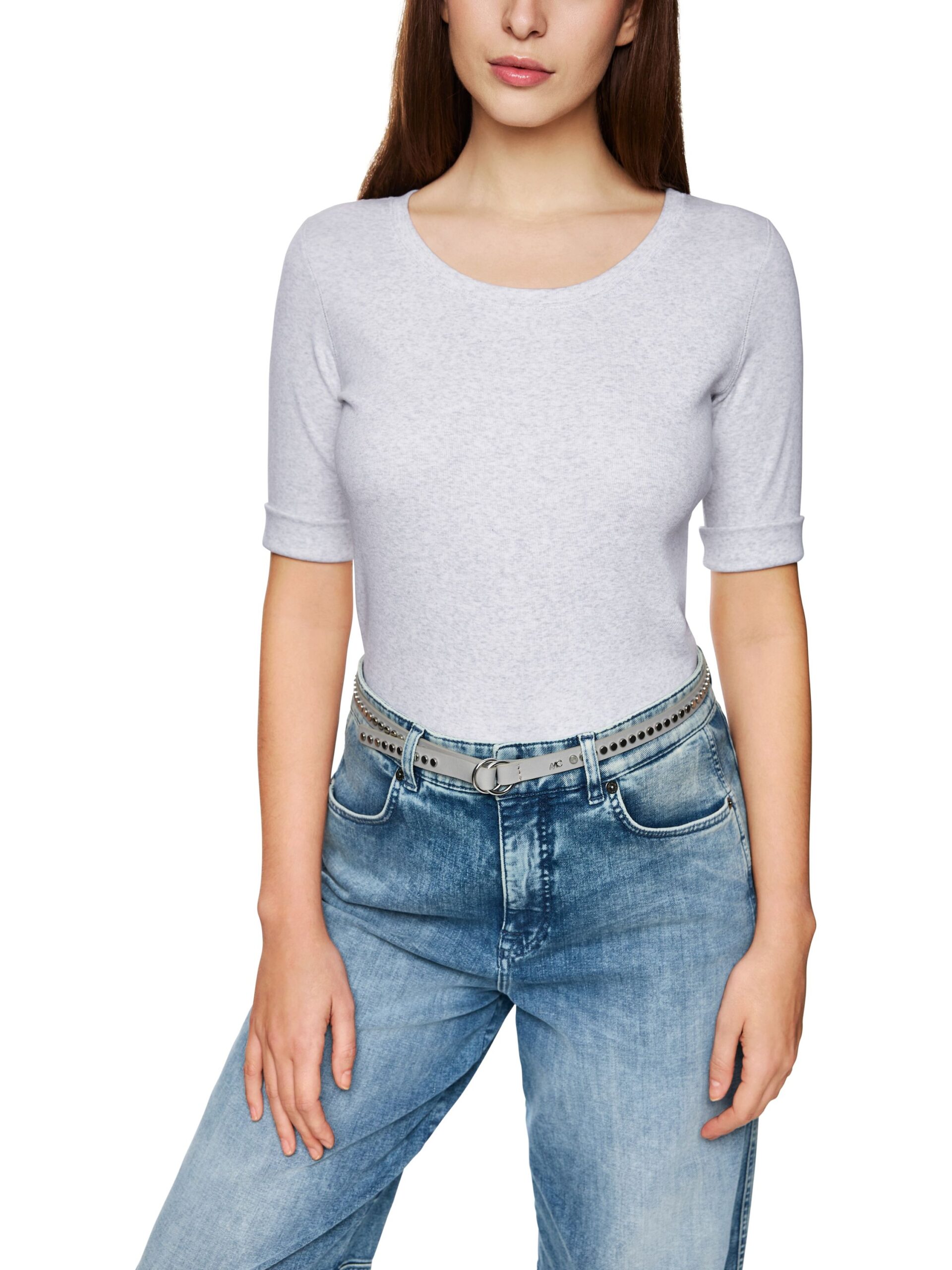 Marc Cain Sports Basic-Shirt aus Baumwollstretch – Bild 4