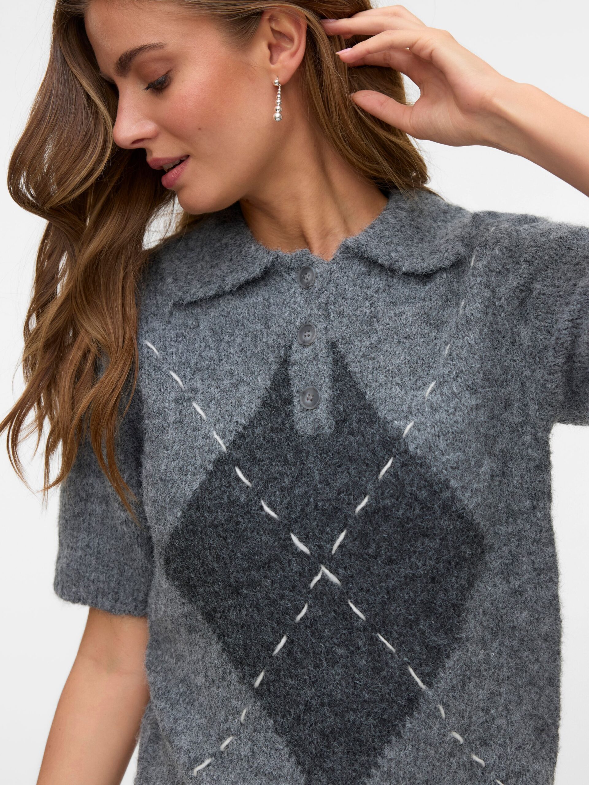 VERO MODA 2/4 Poloneck Pullover – Bild 3