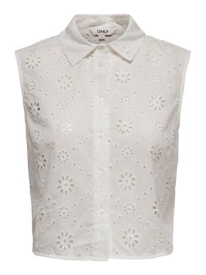 ONLY ALITHEA SL SHORT EMB SHIRT WVN