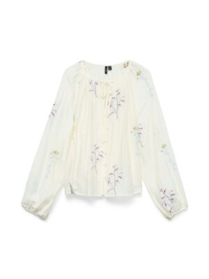 VERO MODA VMLINA Langarm Besticktes Top