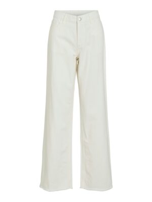 VILA RW Wide Jeans White